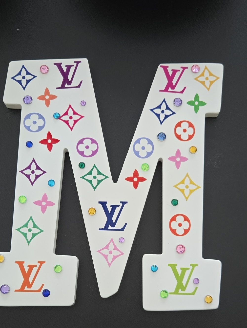 Lux White Letter M